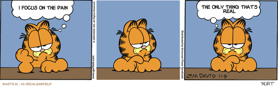 Lyrical Garfield 🎶: #Garfield #music #Peaches #bo… - Mastodon