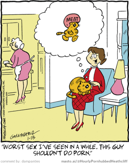 Original Heathcliff comic from January 13, 2020
New caption: 