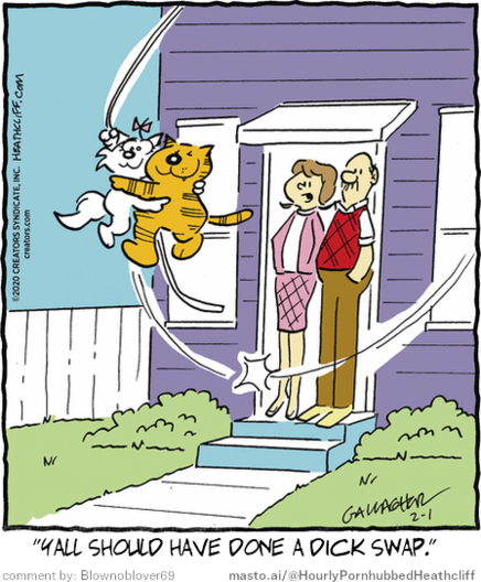 Original Heathcliff comic from February 1, 2020
New caption: 