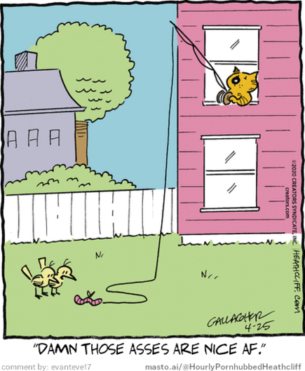 Original Heathcliff comic from April 25, 2020
New caption: 