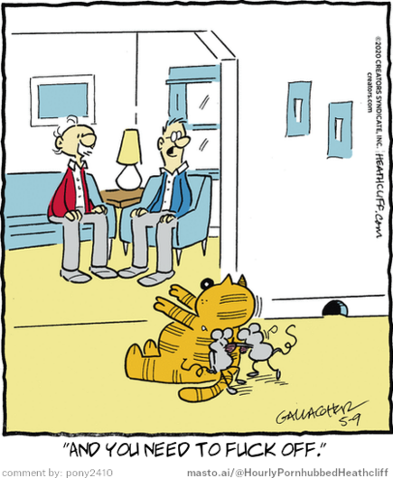 Original Heathcliff comic from May 9, 2020
New caption: 