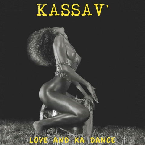 Love and Ka Dance - Kassav'
A nude black woman, only wearing chains, sitting on a traditional drum
Alternate cover