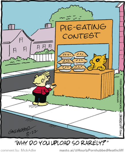 Original Heathcliff comic from August 22, 2020
New caption: 