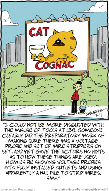 Original Heathcliff comic from March 11, 2021
New caption: 