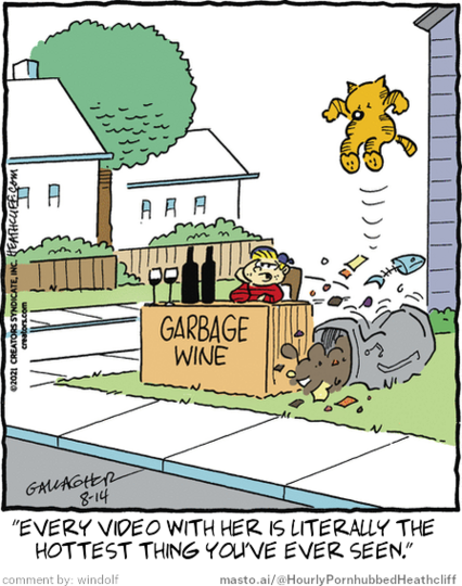 Original Heathcliff comic from August 14, 2021
New caption: 