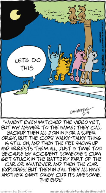 Original Heathcliff comic from August 3, 2022
New caption: 