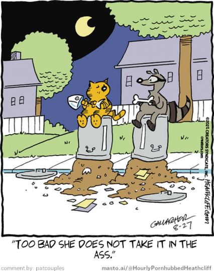 Original Heathcliff comic from August 27, 2022
New caption: 