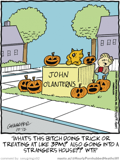 Original Heathcliff comic from October 12, 2023
New caption: 