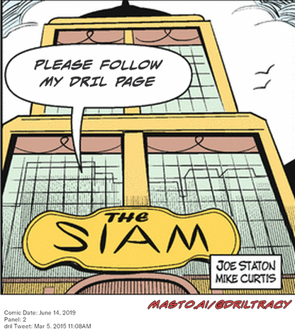 Original Dicktracy comic from June 14, 2019

-------------
Dril Tweet
Mar 5, 2015 11:08AM
-------------
Url
https://twitter.com/dril/status/573500356799393792
-------------
Transcript:
• Please Follow My Dril Page
