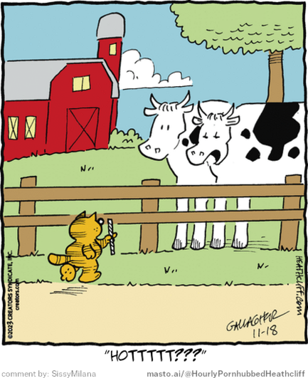 Original Heathcliff comic from November 18, 2023
New caption: 