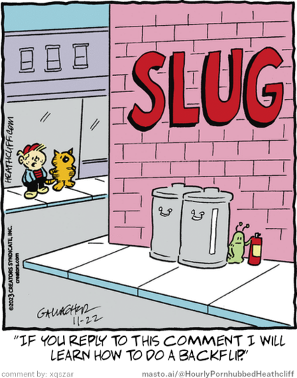Original Heathcliff comic from November 22, 2023
New caption: 