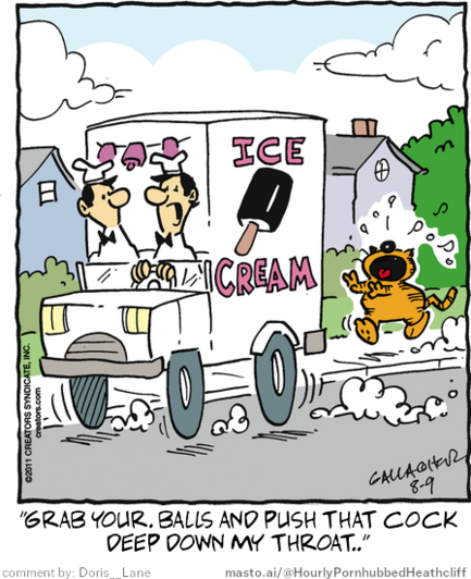Original Heathcliff comic from August 9, 2011
New caption: 