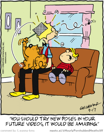 Original Heathcliff comic from September 17, 2011
New caption: 
