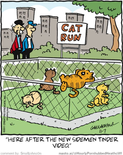 Original Heathcliff comic from November 7, 2011
New caption: 