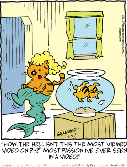 Original Heathcliff comic from November 17, 2011
New caption: 