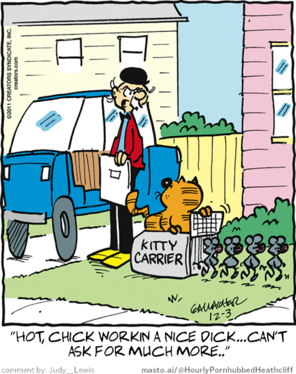 Original Heathcliff comic from December 3, 2011
New caption: 