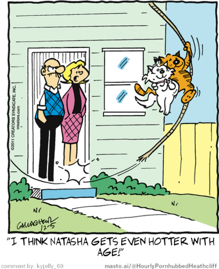 Original Heathcliff comic from December 5, 2011
New caption: 
