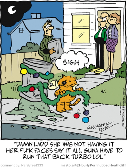 Original Heathcliff comic from December 30, 2011
New caption: 
