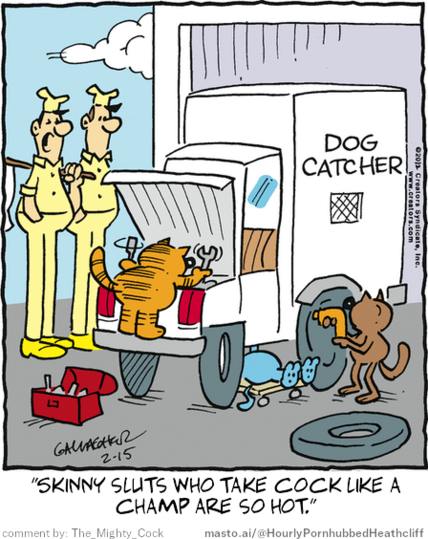 Original Heathcliff comic from February 15, 2012
New caption: 