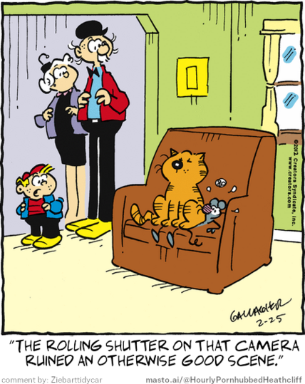 Original Heathcliff comic from February 25, 2012
New caption: 