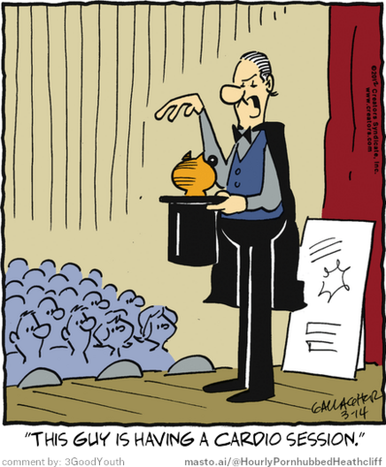 Original Heathcliff comic from March 14, 2012
New caption: 