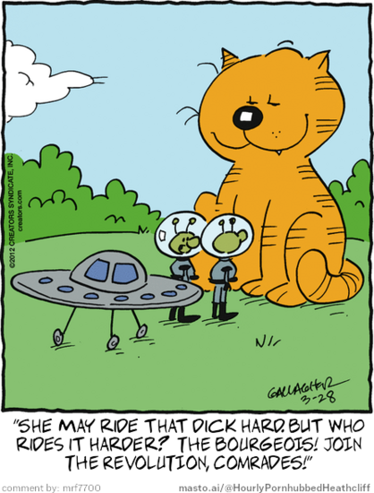 Original Heathcliff comic from March 28, 2012
New caption: 