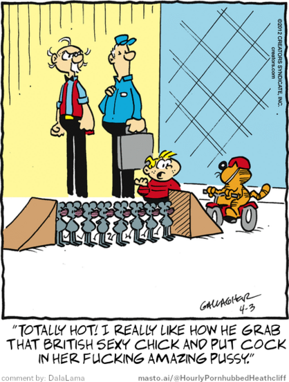 Original Heathcliff comic from April 3, 2012
New caption: 