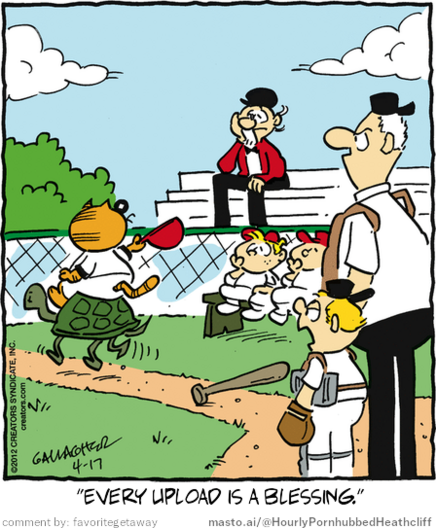 Original Heathcliff comic from April 17, 2012
New caption: 