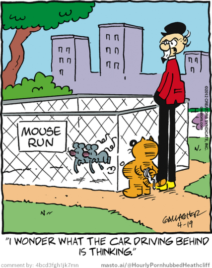 Original Heathcliff comic from April 19, 2012
New caption: 