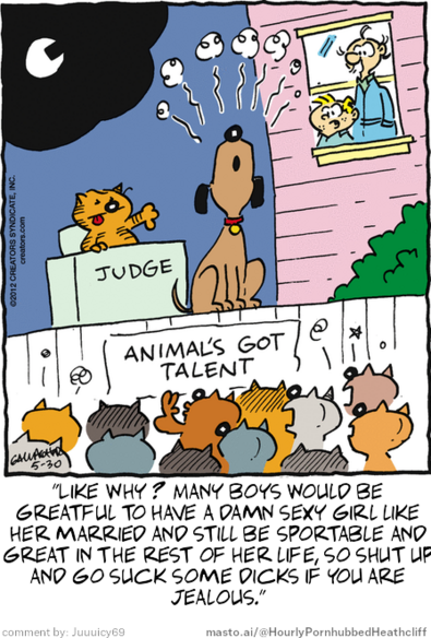 Original Heathcliff comic from May 30, 2012
New caption: 