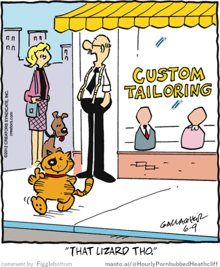 Original Heathcliff comic from June 9, 2012
New caption: 