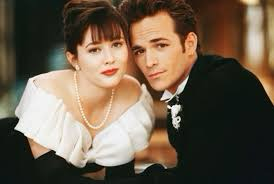 1990s-era photo of the late Shannon Doherty and Luke Perry from “Beverly Hills 90210”