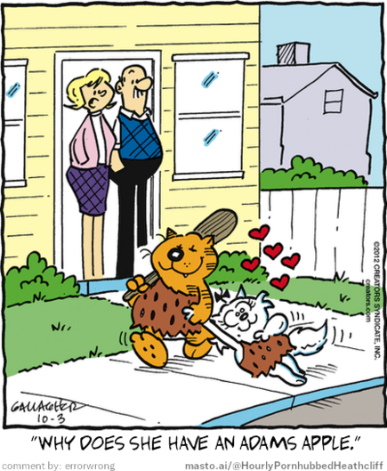 Original Heathcliff comic from October 3, 2012
New caption: 