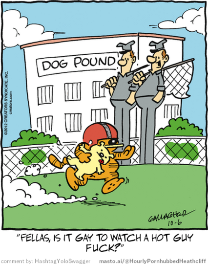 Original Heathcliff comic from October 6, 2012
New caption: 