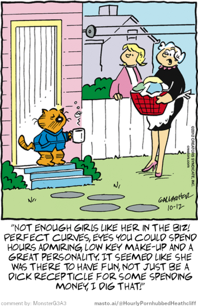 Original Heathcliff comic from October 12, 2012
New caption: 