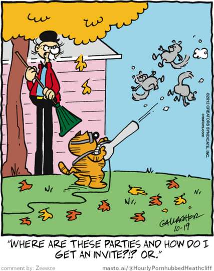 Original Heathcliff comic from October 19, 2012
New caption: 