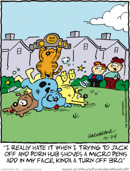 Original Heathcliff comic from October 24, 2012
New caption: 