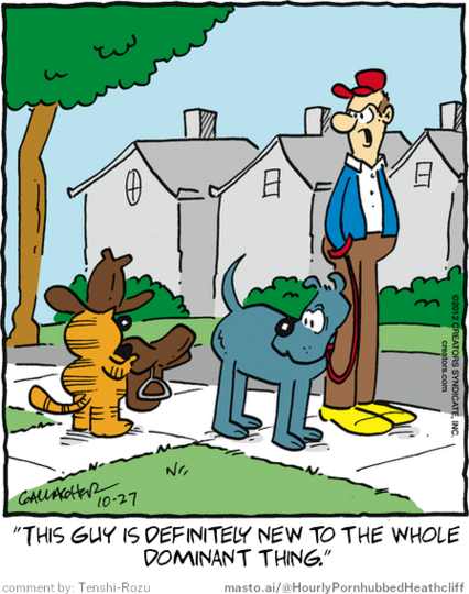Original Heathcliff comic from October 27, 2012
New caption: 