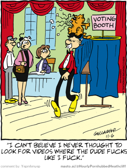 Original Heathcliff comic from November 6, 2012
New caption: 
