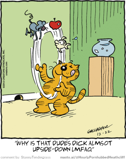 Original Heathcliff comic from December 22, 2012
New caption: 