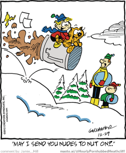 Original Heathcliff comic from December 29, 2012
New caption: 