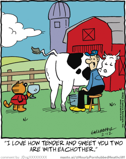 Original Heathcliff comic from February 12, 2013
New caption: 