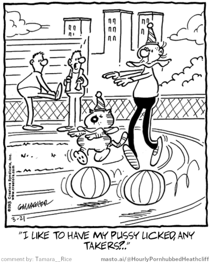 Original Heathcliff comic from March 21, 2013
New caption: 