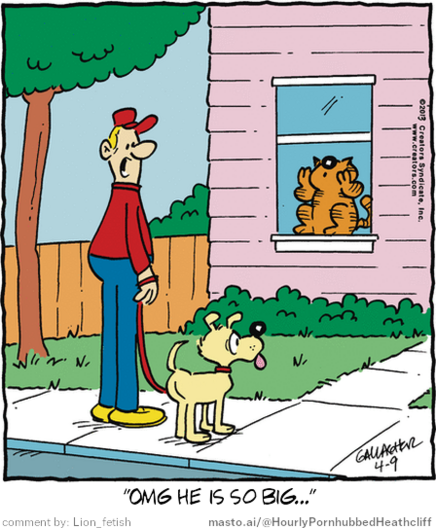 Original Heathcliff comic from April 9, 2013
New caption: 