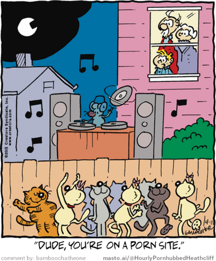 Original Heathcliff comic from April 11, 2013
New caption: 