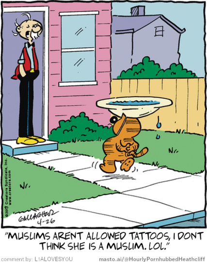Original Heathcliff comic from April 26, 2013
New caption: 