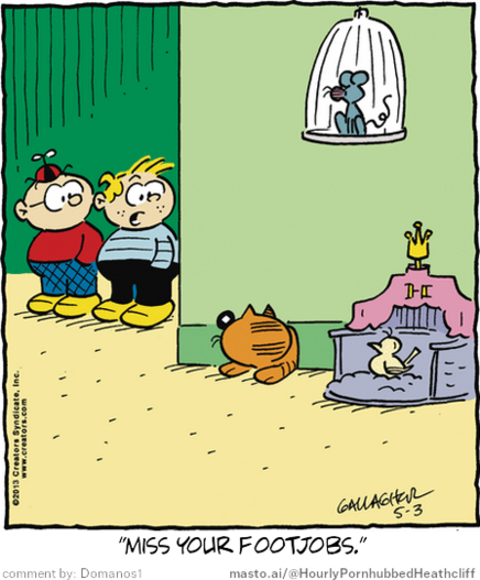 Original Heathcliff comic from May 3, 2013
New caption: 