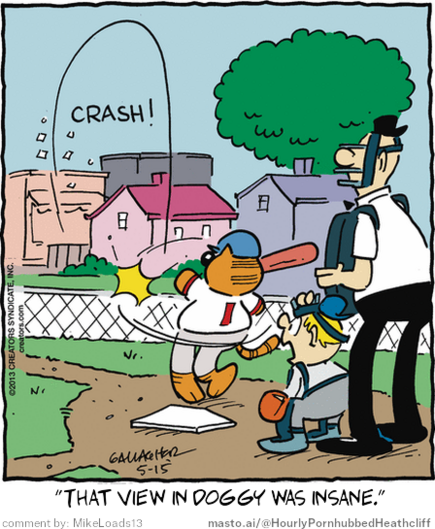 Original Heathcliff comic from May 15, 2013
New caption: 