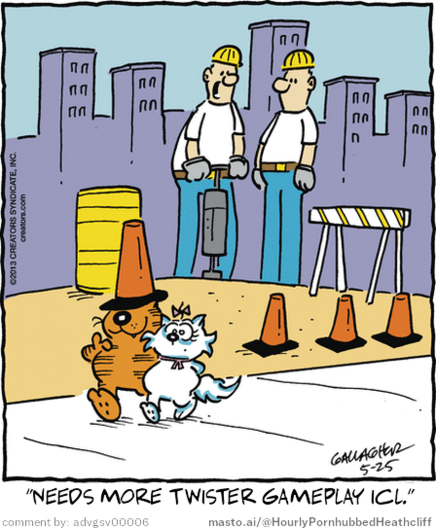 Original Heathcliff comic from May 25, 2013
New caption: 