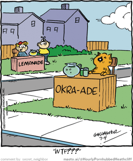 Original Heathcliff comic from July 4, 2013
New caption: 